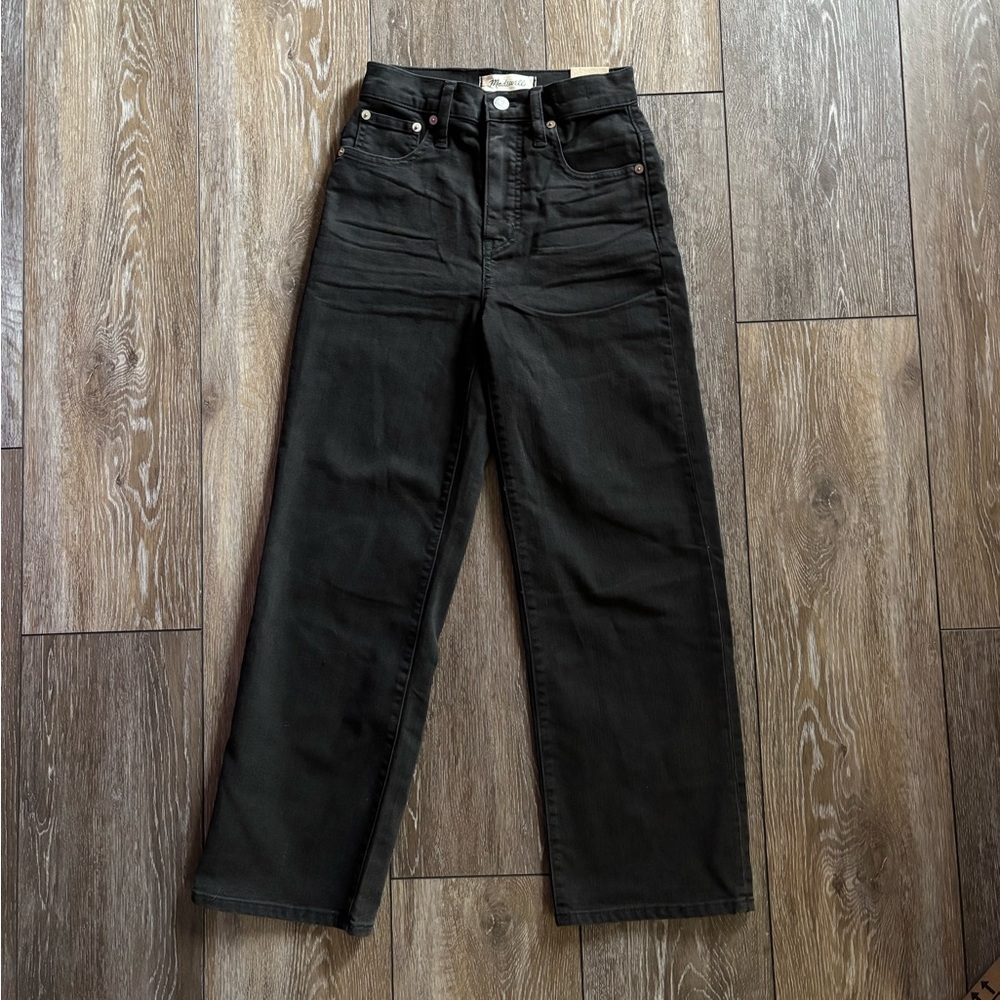 NWT Madewell slim wide-leg crop jeans